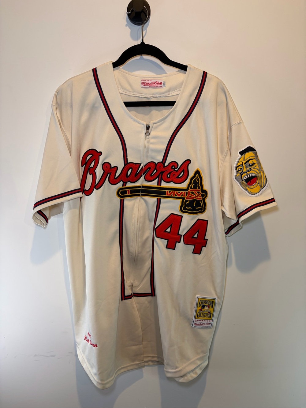 Vintage Atlanta Braves #44 Hank Aaron Baseball Jersey
